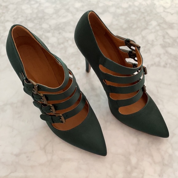 J. Crew Shoes - LAST CHANCE J.Crew Adrianna satin buckle pumps